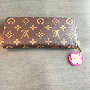 Louis Vuitton Clémence Wallet Fuchsia Monogram